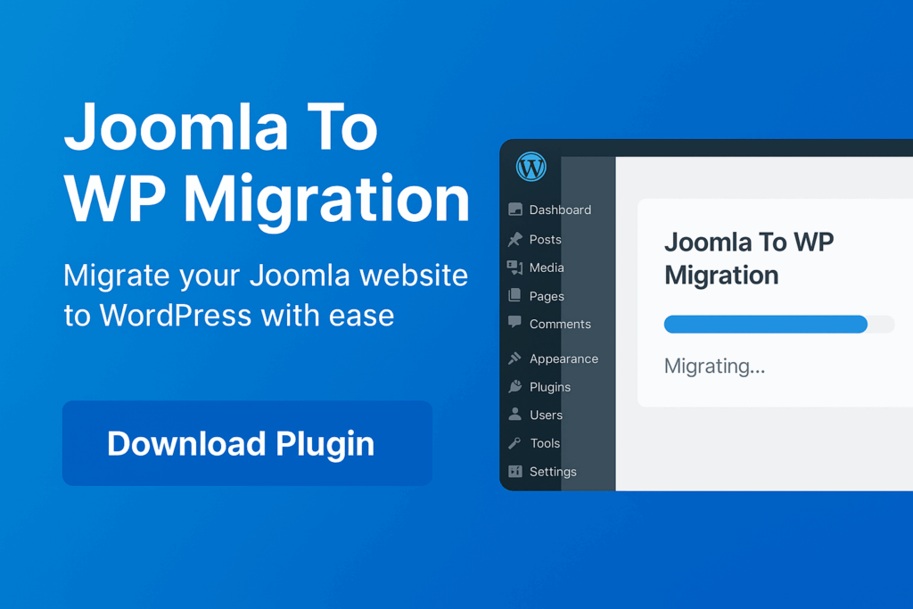 Joomla to WordPress migration plugin